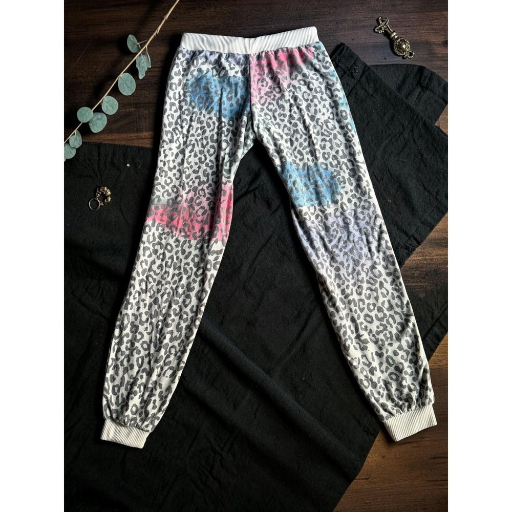 Chaser - Womens Leopard Tie Dye Joggers - Size Small